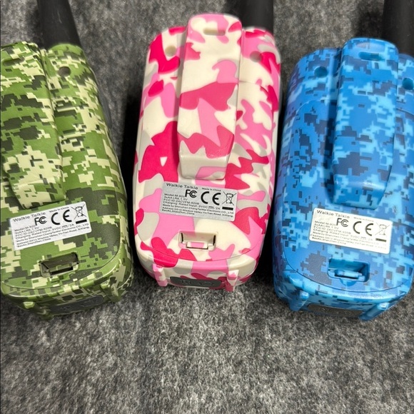 Kids Walkie Talkie Set - Green, Pink, and Blue - Picture 3 of 6